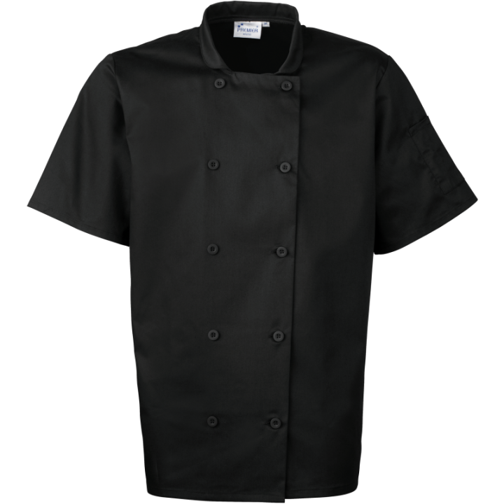 Veste mixte de cuisinier manches courtes premier