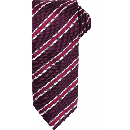 Cravate rayée "Waffle" PREMIER