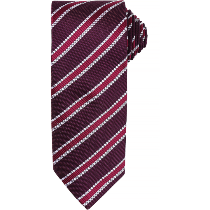 Cravate rayée "Waffle" PREMIER