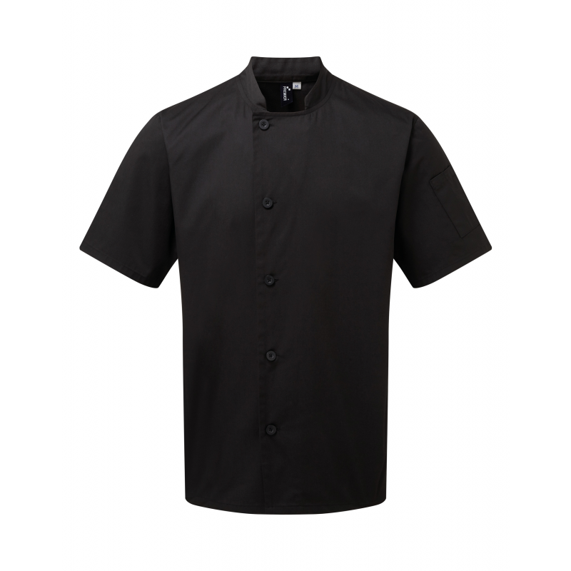 Veste chef cuisinier manches courtes "essential"
