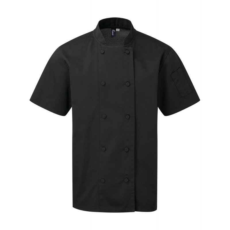 Veste chef cuisinier manches courtes
