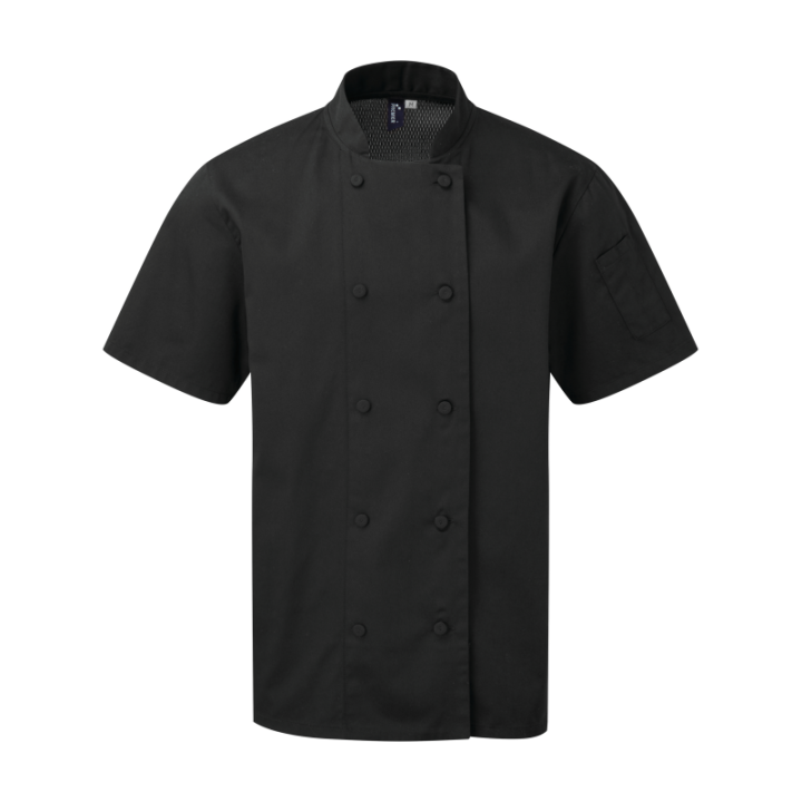 Veste chef cuisinier manches courtes