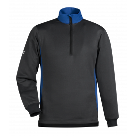 Sweat-shirt unisexe col zippé