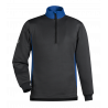 Sweat-shirt unisexe col zippé