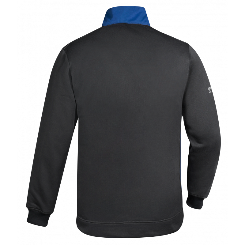 Sweat-shirt unisexe col zippé