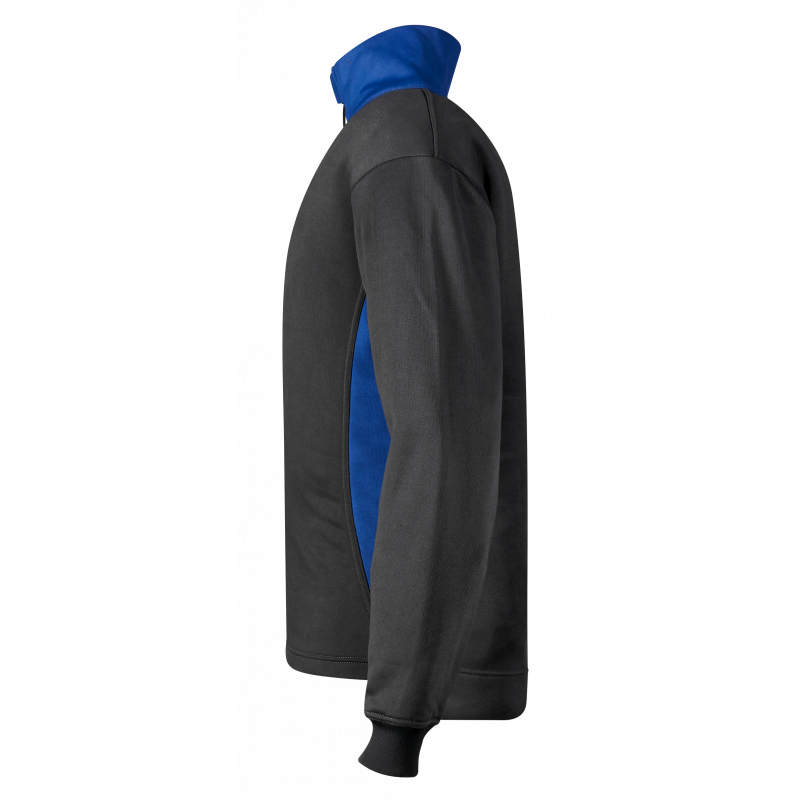 Sweat-shirt unisexe col zippé