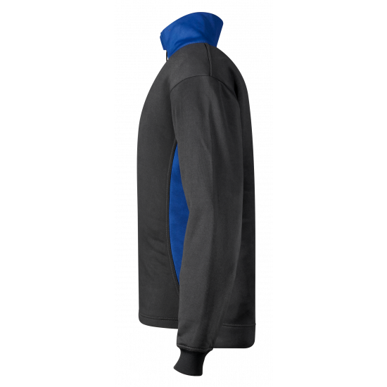 Sweat-shirt unisexe col zippé