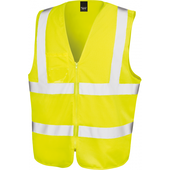 Gilet haute visibilité zippé