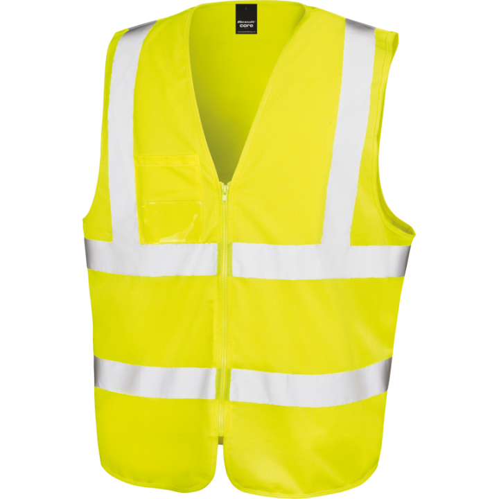 Gilet haute visibilité zippé