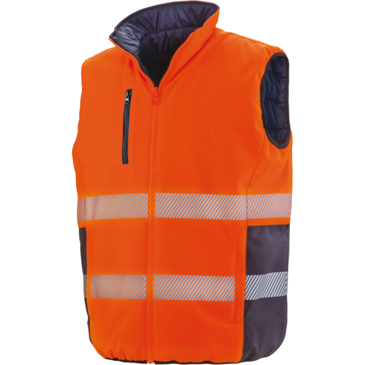 Bodywarmer de sécurité réversible
