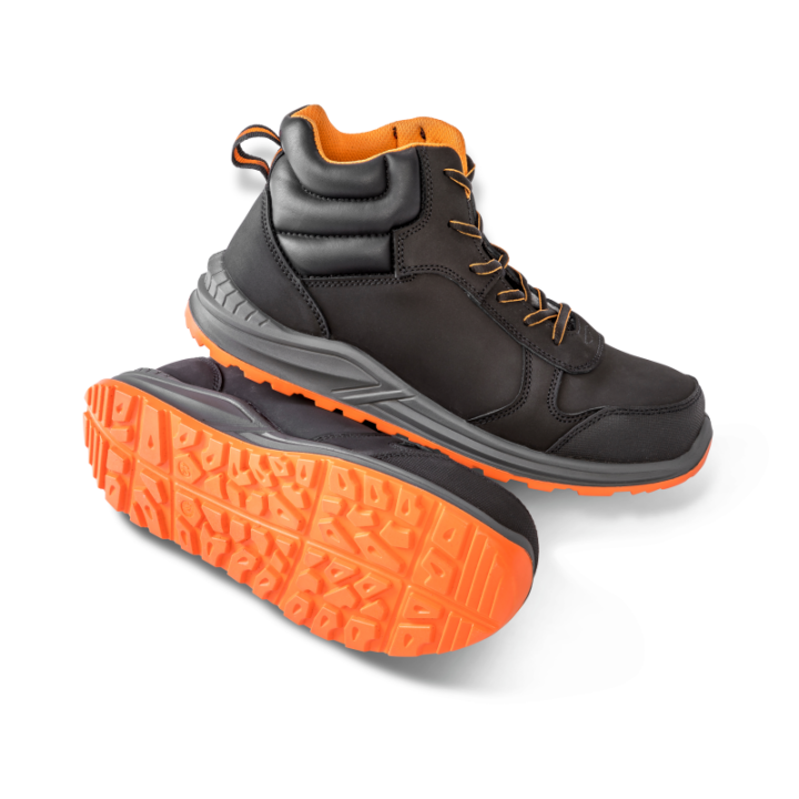 Chaussures de sécurité montantes en cuir nubuck