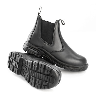 Bottine de sécurité en cuir antistatique