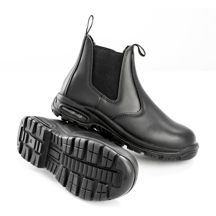 Bottine de sécurité en cuir antistatique