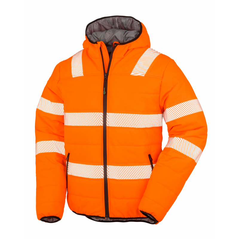 Veste haute visibilité en tissu recyclé