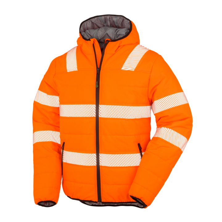 Veste haute visibilité en tissu recyclé