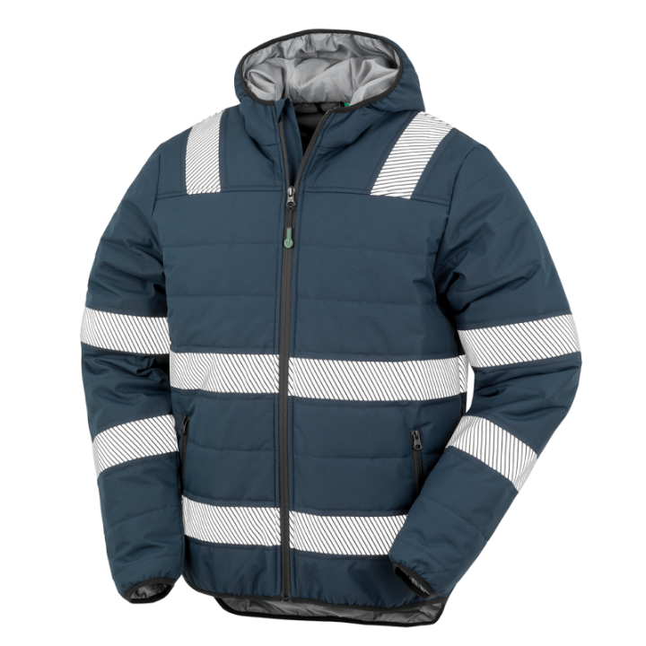 Veste haute visibilité en tissu recyclé