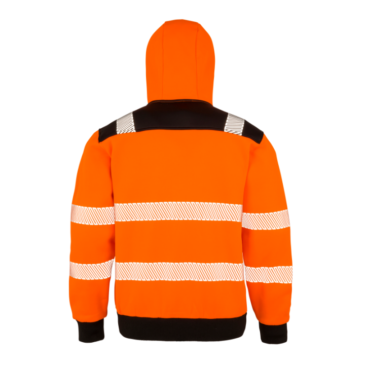 Sweat-shirt à capuche haute visibilité