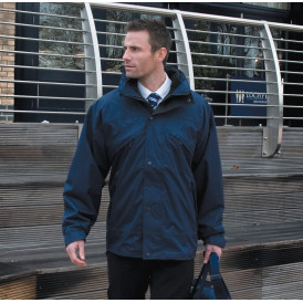 Veste 3 en 1 imperméable doublée en polaire zip et clip RESULT