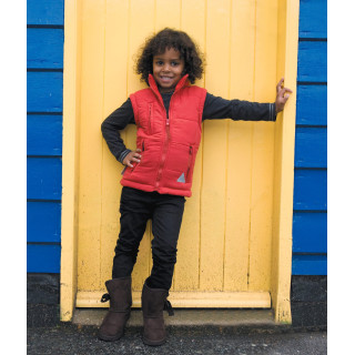 Bodywarmer junior doublé polaire Result