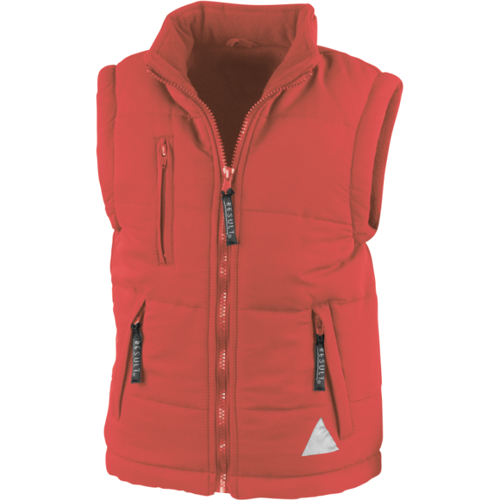 Bodywarmer junior doublé polaire Result