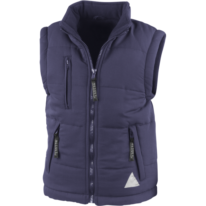 Bodywarmer junior doublé polaire Result