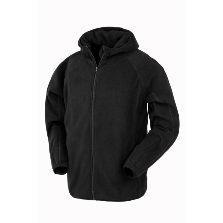 Veste à capuche en micropolaire recyclée