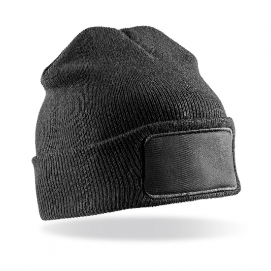 Bonnet imprimable double tricot