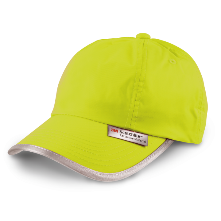 Casquette jaune ou orange fluo Résult