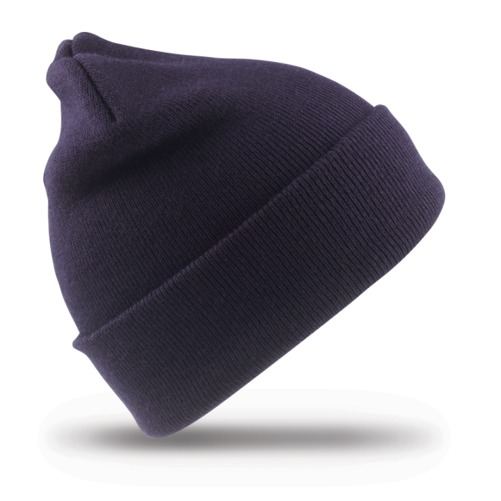 Bonnet en laine tricot recylée