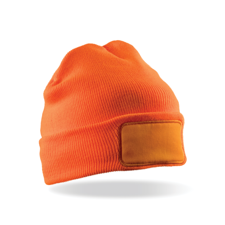 Bonnet double épaisseur avec doublure 3M Thinsulate et patch coton sérgé