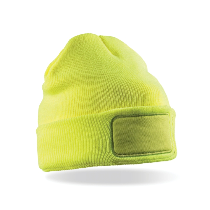 Bonnet double épaisseur avec doublure 3M Thinsulate et patch coton sérgé