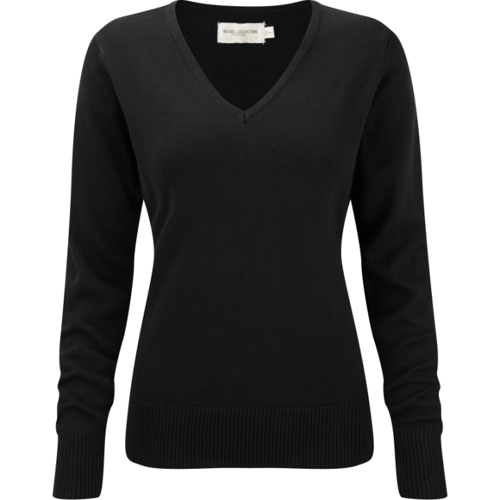 Pullover femme col v