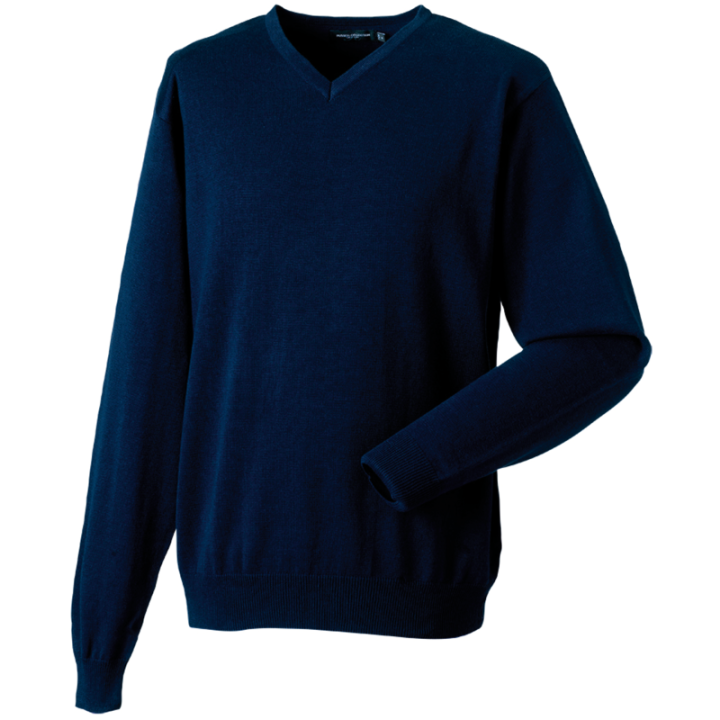 Pullover col v russell