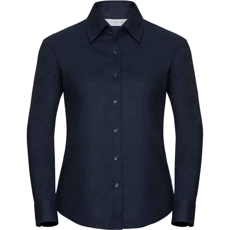 Chemise oxford femme en polyester et coton