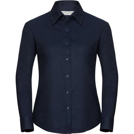 Chemise oxford femme en polyester et coton