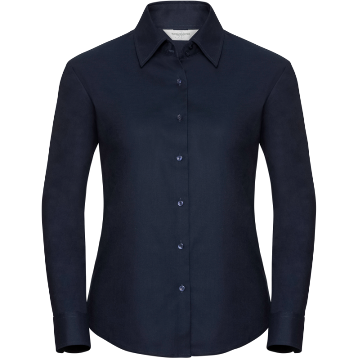 Chemise oxford femme en polyester et coton