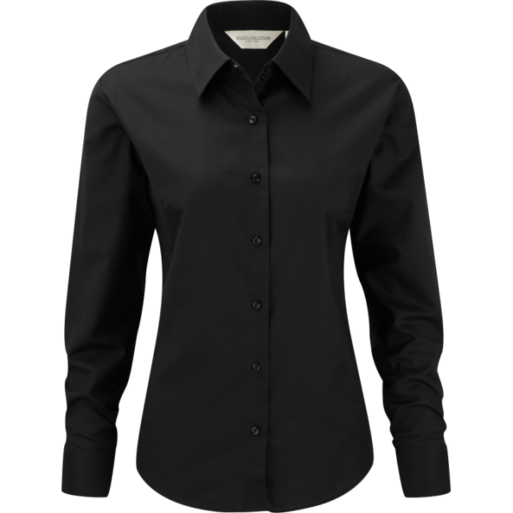 Chemise oxford femme en polyester et coton
