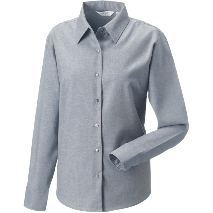 Chemise oxford femme en polyester et coton