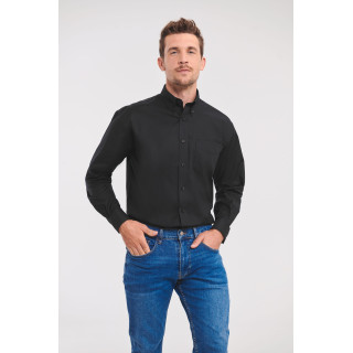 Chemise oxford homme avec pointes de col à  boutons