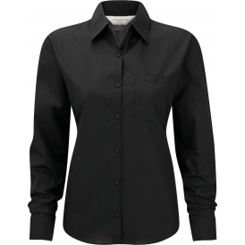 Chemise femme en popeline polyester et coton (2)