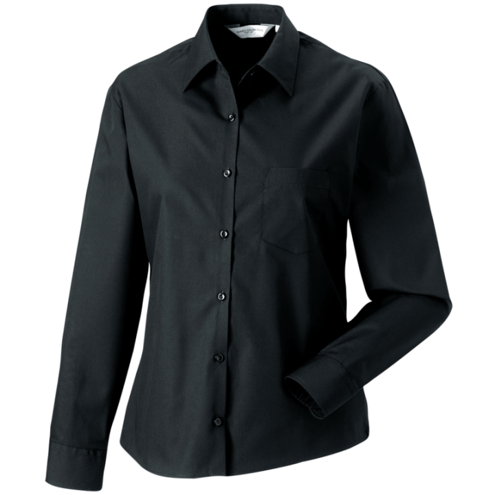 Chemisier femme en popeline pur coton