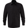 Chemise popeline coton pointes de col à baleines renforcées