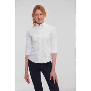 Chemise femme ajustée manches trois quart