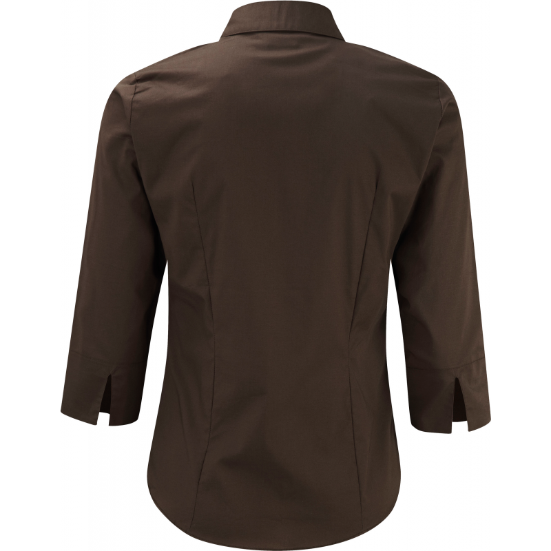 Chemise femme ajustée manches trois quart