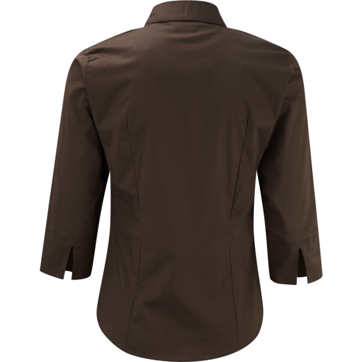 Chemise femme ajustée manches trois quart