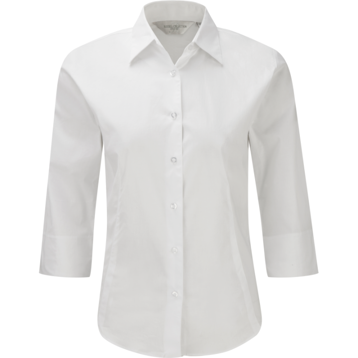 Chemise femme ajustée manches trois quart