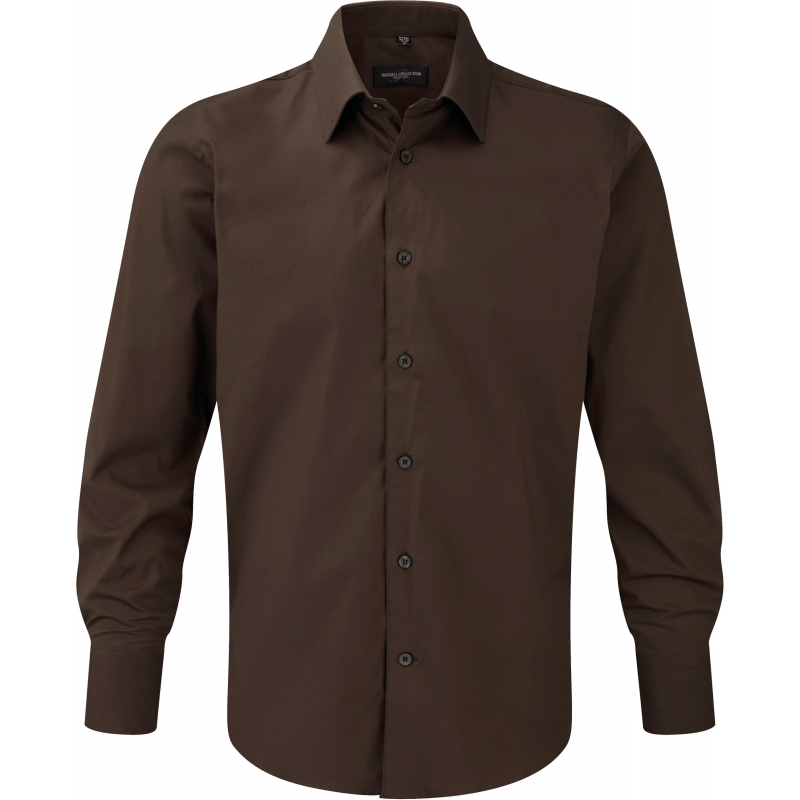 Chemise homme ajustée manches longues