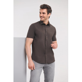 Chemisette homme ajustée manches courtes