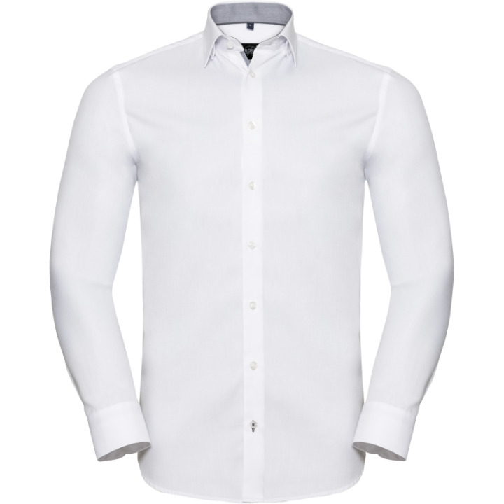 Chemise à motifs chevrons manches longues