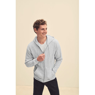 Sweatshirt capuche zipé homme fruit of the loom